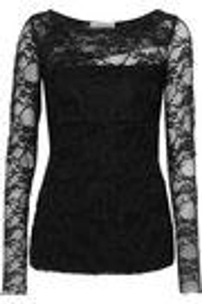 Shop Bailey44 Bailey 44 Woman Dripping In Lace Layered Lace Top Black