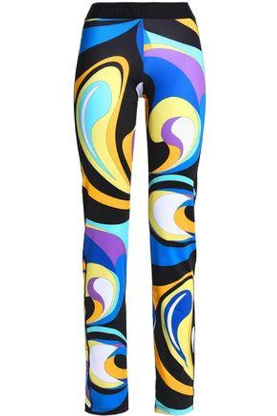 Shop Emilio Pucci Printed Stretch Track Pants In Multicolor