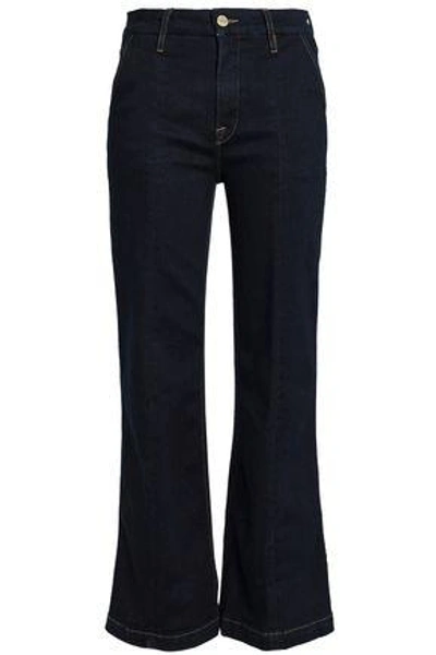 Shop Frame Woman Mid-rise Kick-flare Jeans Dark Denim