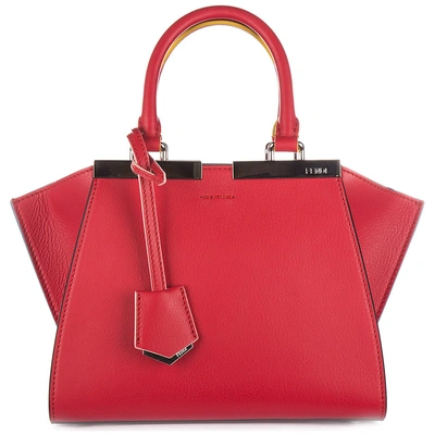 Shop Fendi Mini 3jours Tote Bag In Red