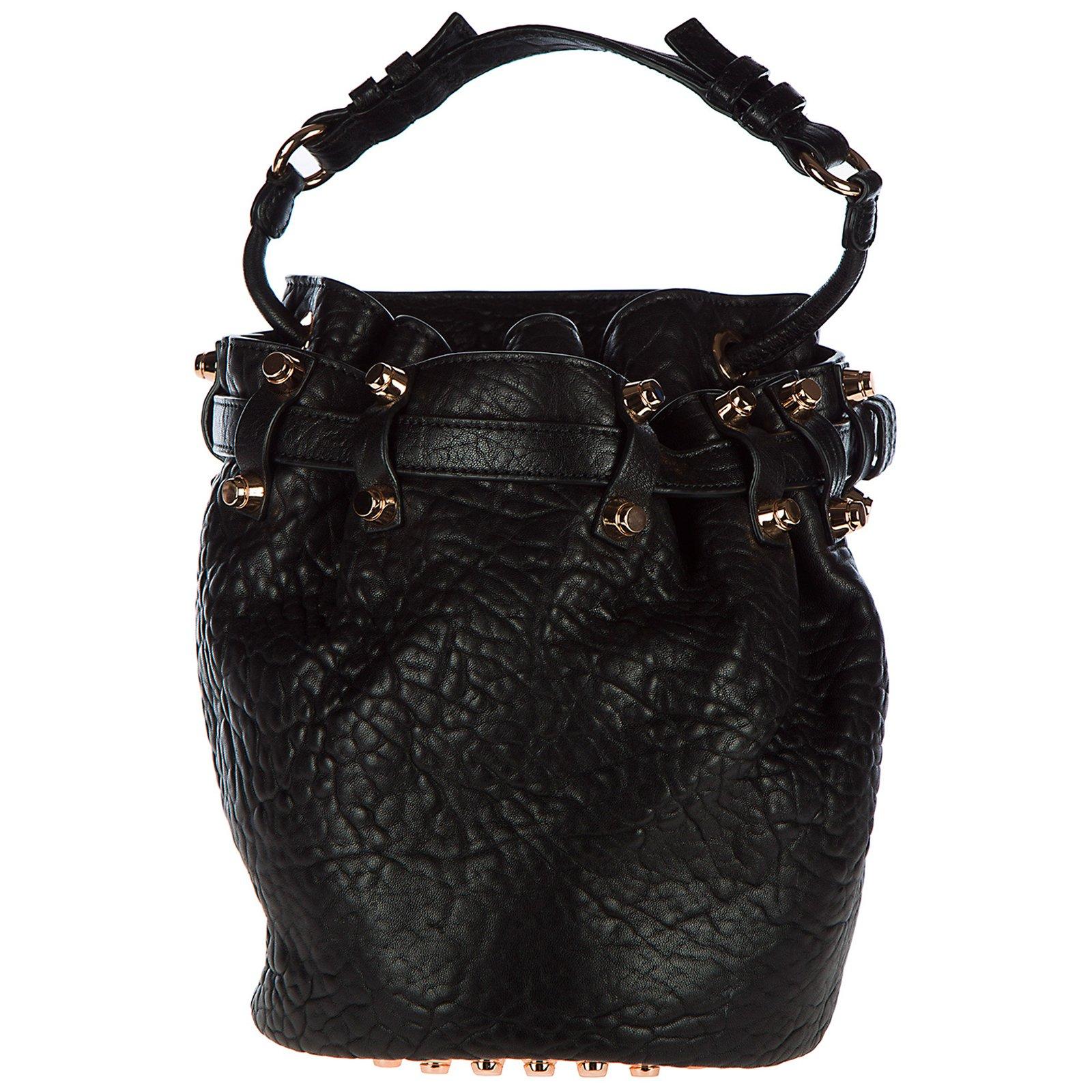 alexander wang studded bucket bag