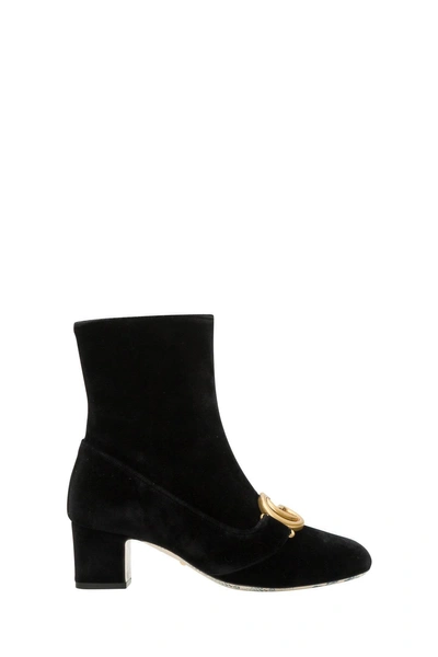 Shop Gucci Victorie Ankle Boots In Nero