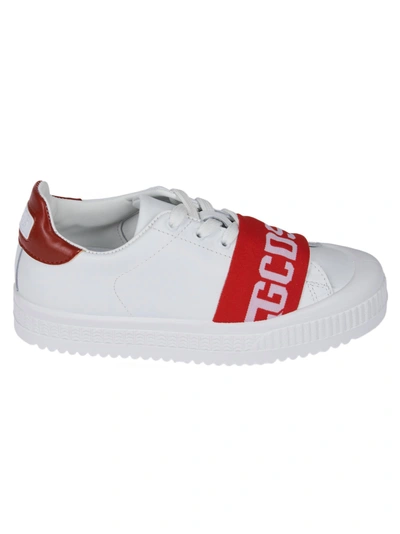 Shop Gcds Logo Sneakers In Red