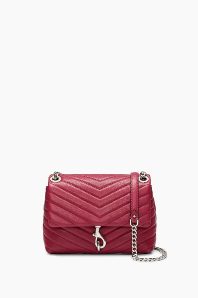 Shop Rebecca Minkoff Edie Crossbody In Magenta