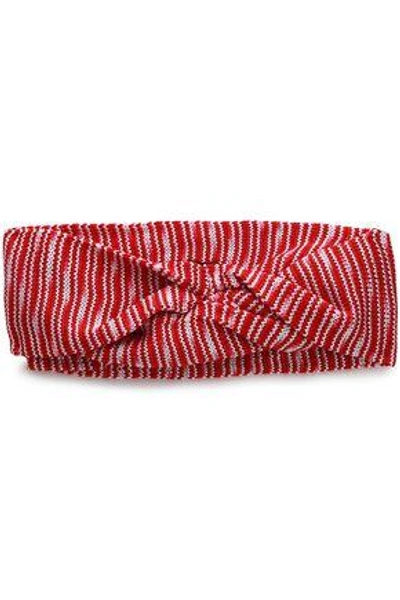 Shop Missoni Woman Crochet-knit Headband Red