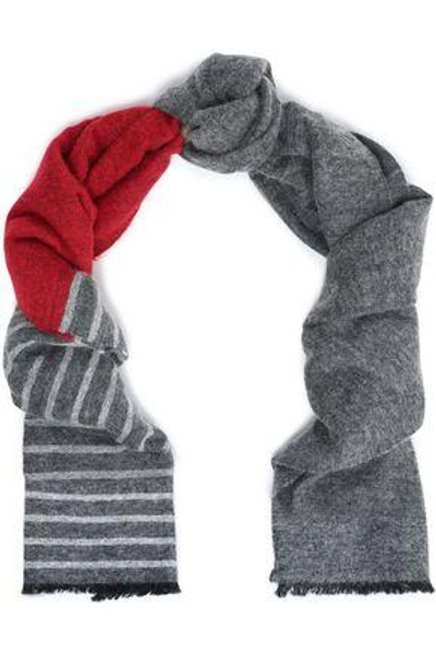 Shop Brunello Cucinelli Printed Woven Scarf In Red