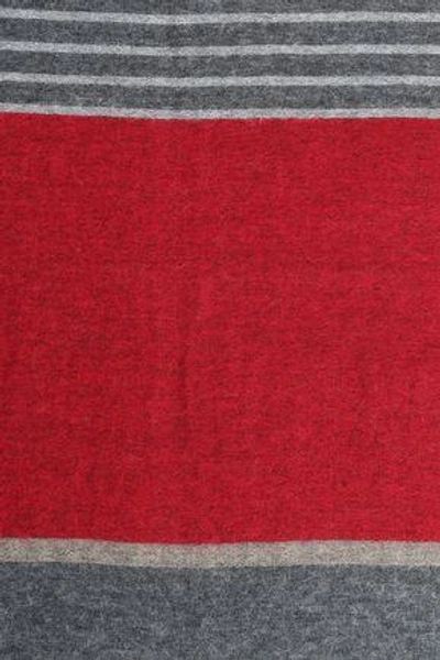 Shop Brunello Cucinelli Printed Woven Scarf In Red