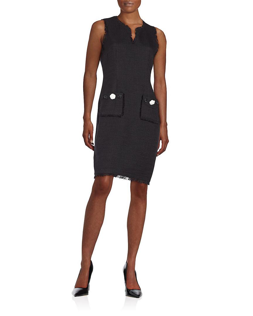 Karl Lagerfeld Paris Tweed Shift Dress 