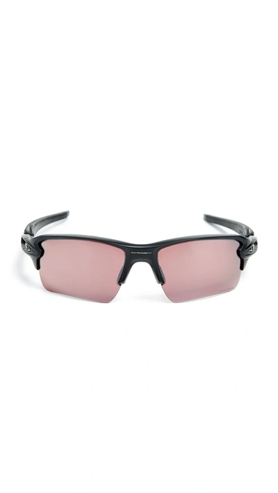 Shop Oakley Flak 2.0 Xl Sunglasses In Matte Black/prism Dark Golf