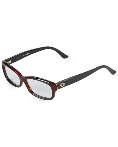 Shop Gucci 52mm Rectangular Optical Glasses In Nocolor