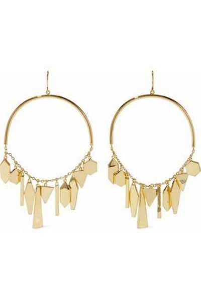 Shop Noir Jewelry Woman Shapeshifter 14-karat Gold-plated Earrings Gold
