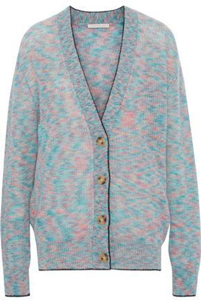 Shop Christopher Kane Woman Mélange Mohair-blend Cardigan Multicolor