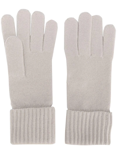 Shop N•peal Ribbed Gloves In Neutrals