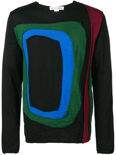 Shop Comme Des Garçons Shirt Cut Out Detail Sweater - Black