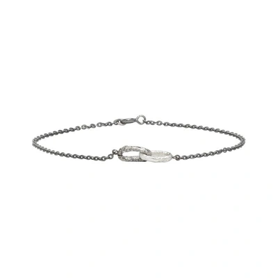 Shop Pearls Before Swine Silver Double Link Bracelet In .925 Silve