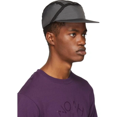 Shop Paa Grey Runners Cap In Charcoal