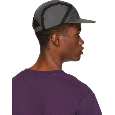 Shop Paa Grey Runners Cap In Charcoal