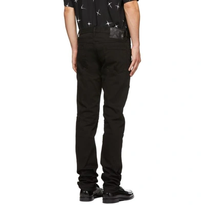 Shop Dsquared2 Black Bull Slim Jeans In 900 Black