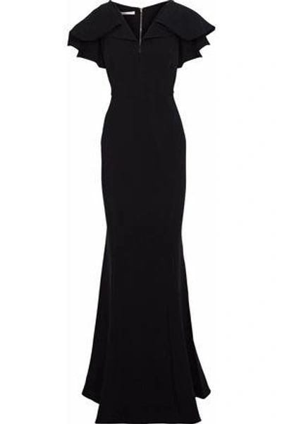 Shop Antonio Berardi Woman Ruffled Cady Gown Black