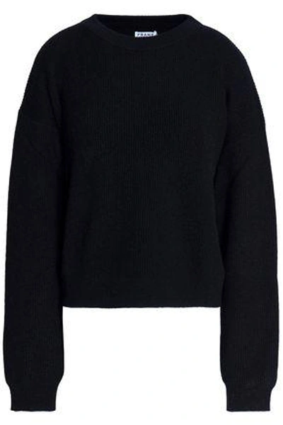 Shop Frame Woman Ribbed Cashmere Sweater Black