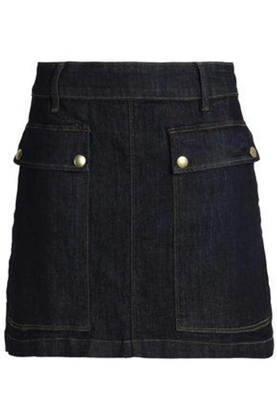 Shop Frame Woman Denim Mini Skirt Dark Denim