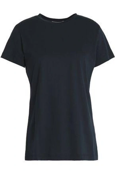 Shop Vince Woman Pima Cotton T-shirt Midnight Blue