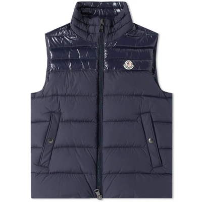 Shop Moncler Deneb Gilet In Blue