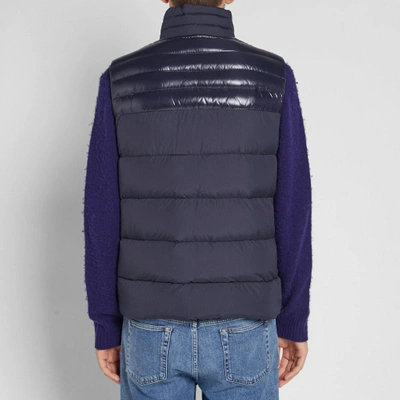 Shop Moncler Deneb Gilet In Blue