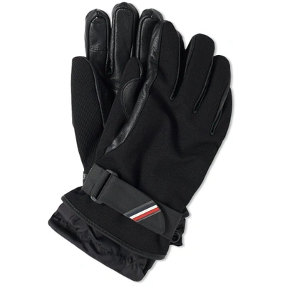 Shop Moncler Grenoble Logo Ski Glove In Black