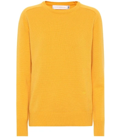 Shop Victoria Beckham Stretch Cashmere Sweater In Yellow