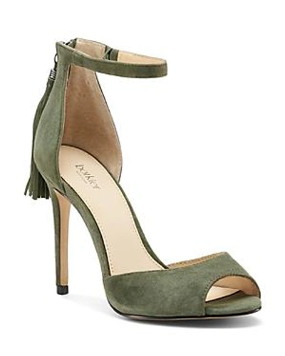 Shop Botkier Women's Anna Suede Ankle Strap High-heel Sandals In Winter Green