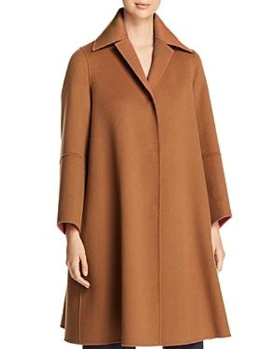 Shop Weekend Max Mara Gabarra Reversible Double-face Virgin Wool Coat - 100% Exclusive In Camel/pink