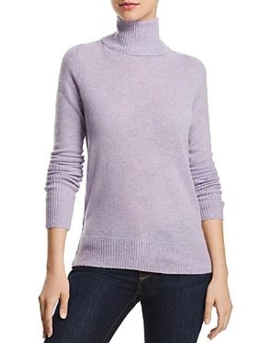 Shop Aqua Cashmere Cashmere Turtleneck Sweater - 100% Exclusive In Heather Iris
