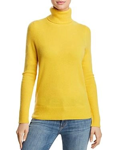 Shop Aqua Cashmere Cashmere Turtleneck Sweater - 100% Exclusive In Marigold