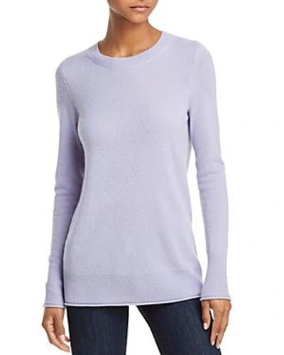 Shop Aqua Cashmere Fitted Cashmere Crewneck Sweater - 100% Exclusive In Army