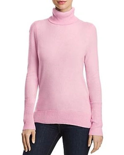 Shop Aqua Cashmere Cashmere Turtleneck Sweater - 100% Exclusive In Vintage Pink