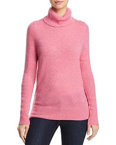 Shop Aqua Cashmere Cashmere Turtleneck Sweater - 100% Exclusive In Pink Twist