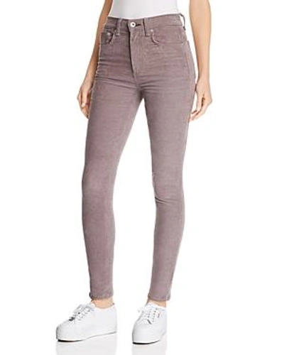 Shop Rag & Bone /jean High-rise Skinny Corduroy Jeans In Nickel
