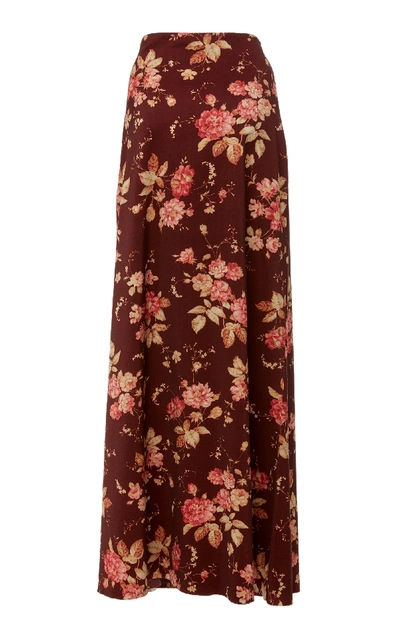 Shop Zimmermann Unbridled Contour Skirt In Floral