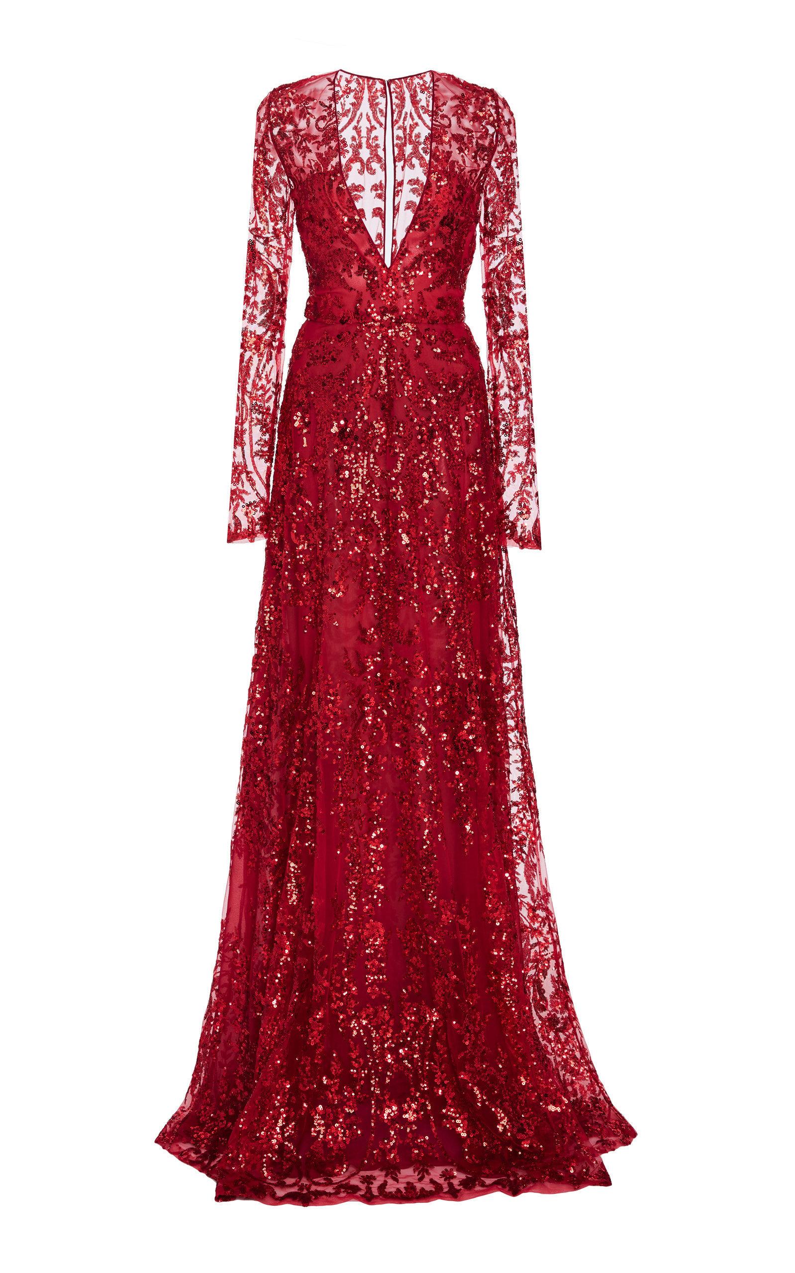 naeem khan red dress