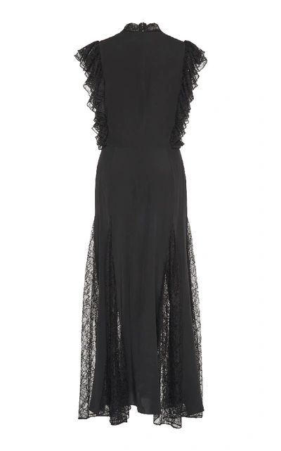 Shop Alexis Sterling Lace Detail Dress In Black