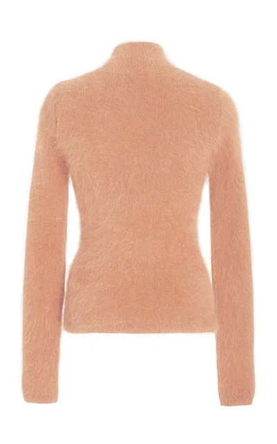 Shop Ulla Johnson Mars Angora Turtleneck In Pink