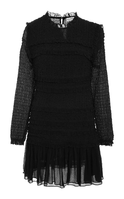 Shop Ulla Johnson Gia Ruffle Dress In Black