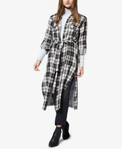 Shop Sanctuary Boyfriend For Life Belted Shirt In Nirvana Plaid