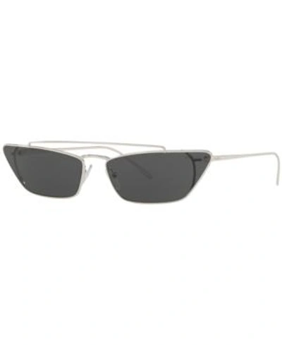 Shop Prada Sunglasses, Pr 64us 67 In Silver/grey