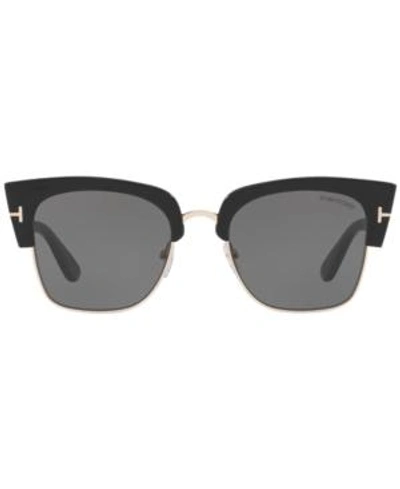 Shop Tom Ford Dakota Sunglasses, Ft0554 In Black/grey
