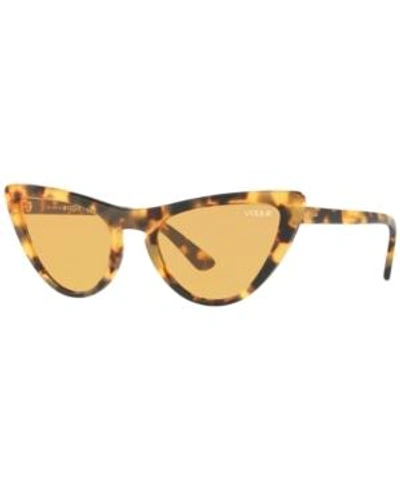 Shop Vogue Sunglasses, Vo5211s Gigi Hadid Collection In Tortoise/orange