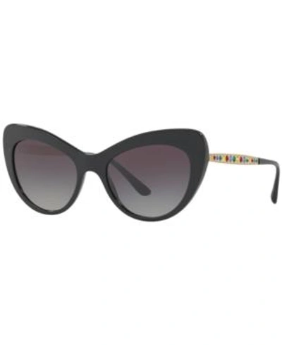 Shop Dolce & Gabbana Sunglasses, Dg4307b In Black/grey Gradient