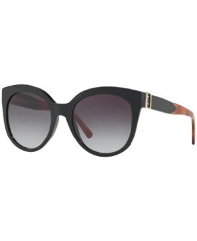 Shop Burberry Sunglasses, Be4243 In Black/grey Gradient