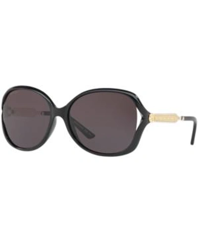 Shop Gucci Sunglasses, Gg0076s In Black/grey